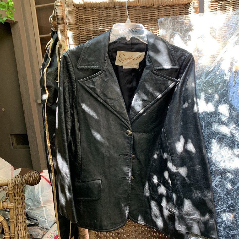 Sperling's Black Leather Jacket